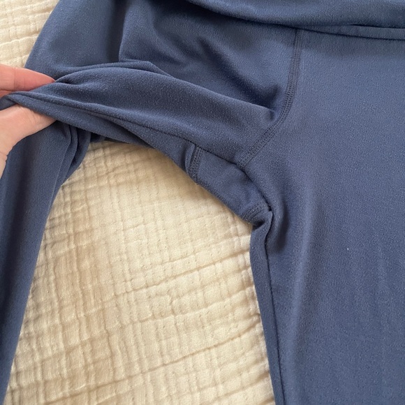PRANA navy buttery soft leggings size large high side cinched waist - Picture 4 of 10